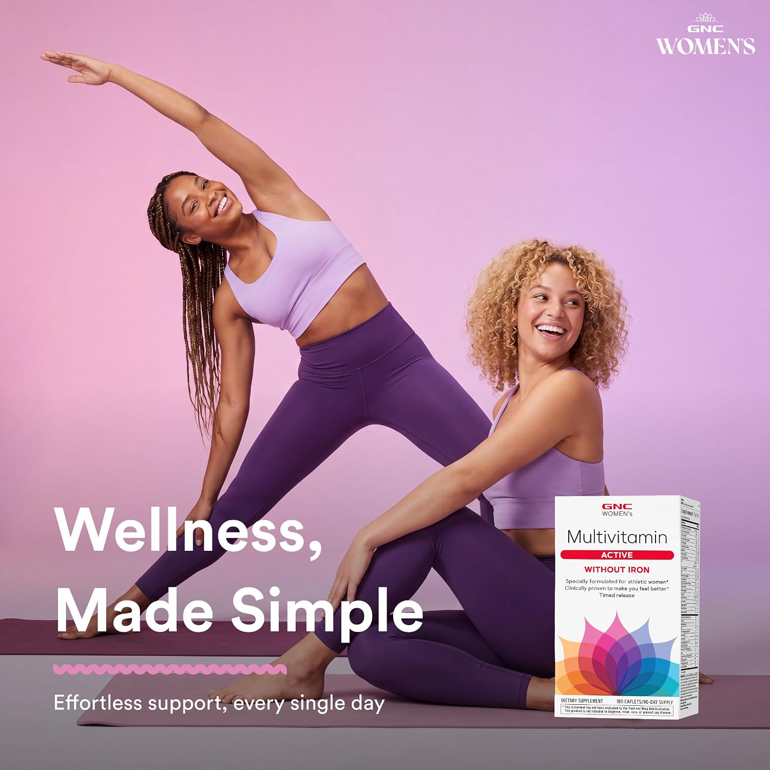 GNC Multivitamínico Active para Mujeres Sin Hierro - 180 Comprimidos