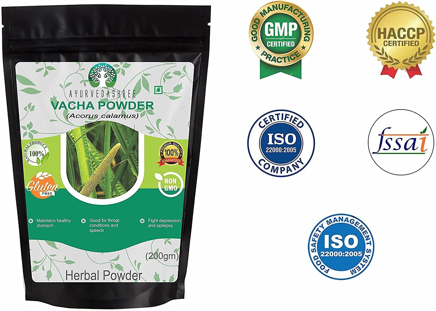 Polvo de Cálamo (Acorus Calamus) 200g - AYURVEDASHREE
