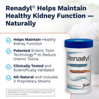 Renadyl Probiótico Renal | Apoyo para Urea, Creatinina y Ácido Úrico | 45 mil millones UFC | 60 Cápsulas