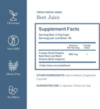 Organic Beet Root Juice Capsules - Eclectic Herb - 90 capsules, 440 mg