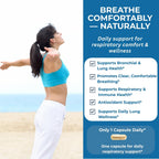 Potent Garden Suplemento de Apoyo Respiratorio con Vitamina C, Quercetina y Mezcla de Hierbas – Cápsulas Veganas, 60 Unidades