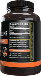 Pure Original Ingredients L-Citrulline (365 Cápsulas) - Sin Magnesio ni Rellenos de Arroz, Siempre Puro, Verificado en Laboratorio