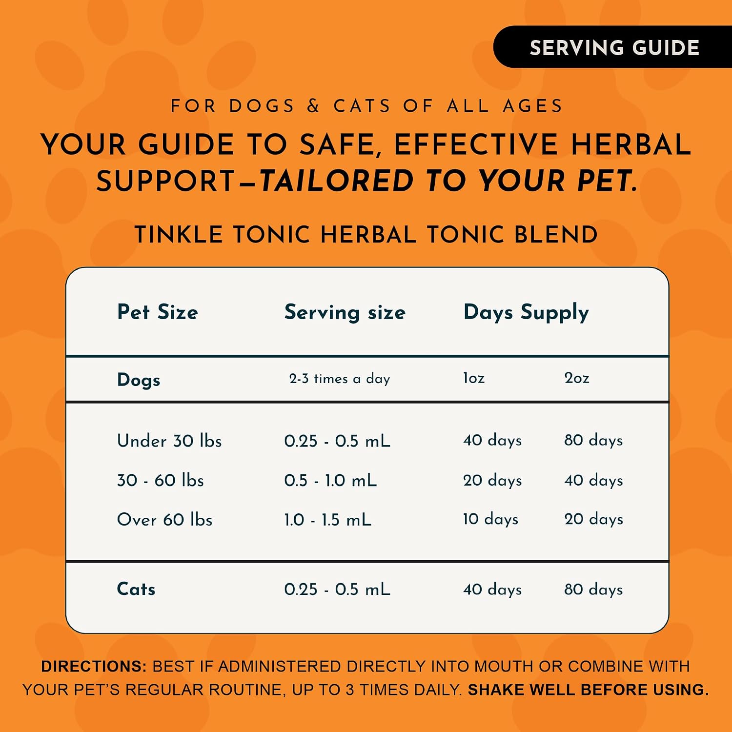 Animal Essentials Tinkle Tonic - Apoyo Urinario para Perros y Gatos, 1 fl oz
