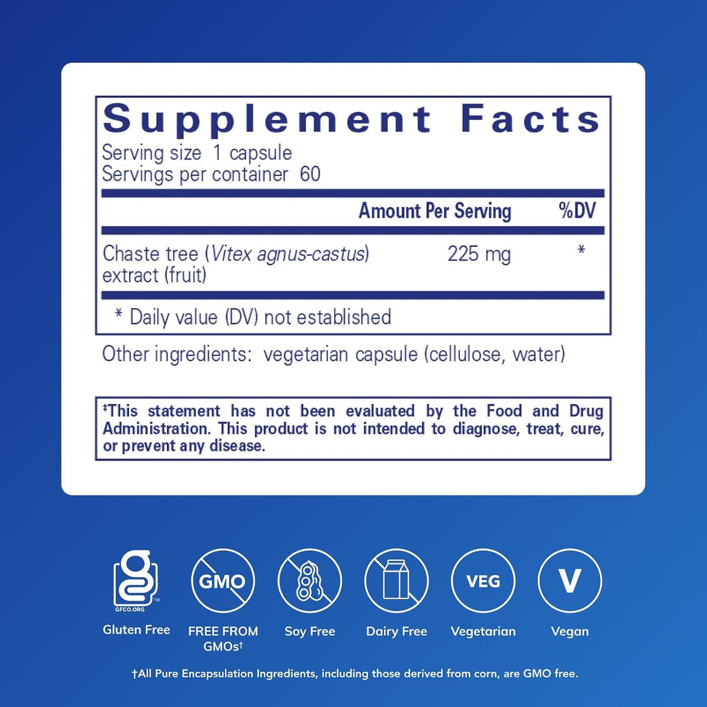 Pure Encapsulations Sauzgatillo (Vitex) - 60 Capsules