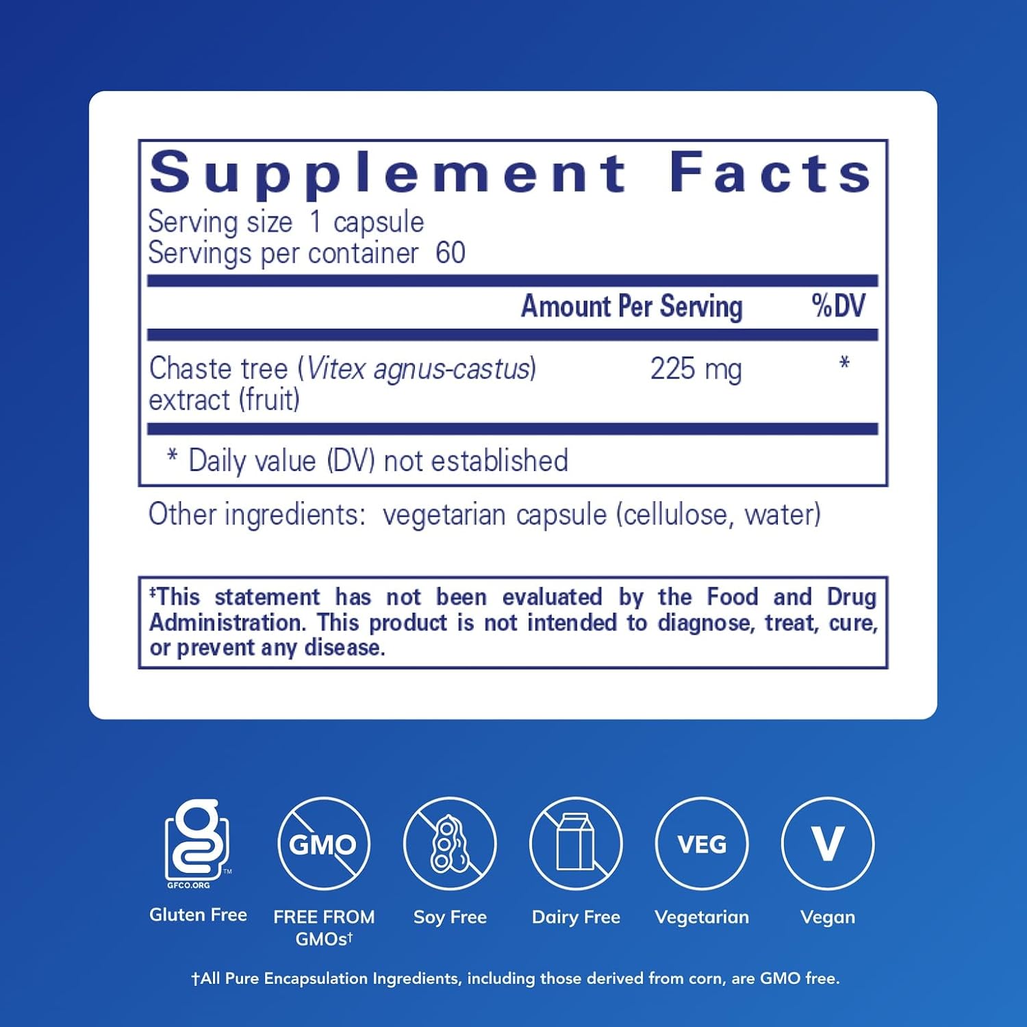 Pure Encapsulations Sauzgatillo (Vitex) - 60 Capsules