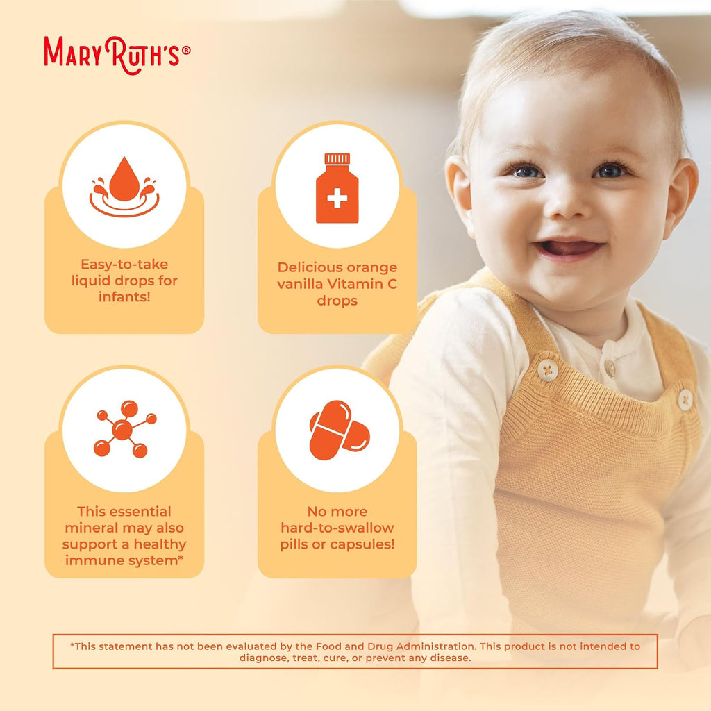 MaryRuth's Gotas Líquidas de Vitamina C Orgánica para Bebés (6-12 Meses)