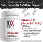Vitamina C 1000 mg - 120 Cápsulas | 10X Health System