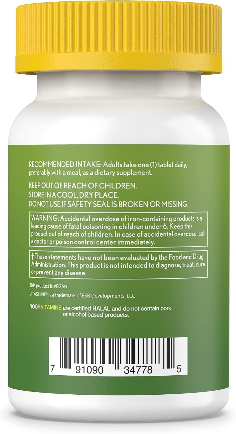 Noor Vitamins Multivitamínico para Mujeres Halal y Vegano | 60 Cápsulas (2 Meses)