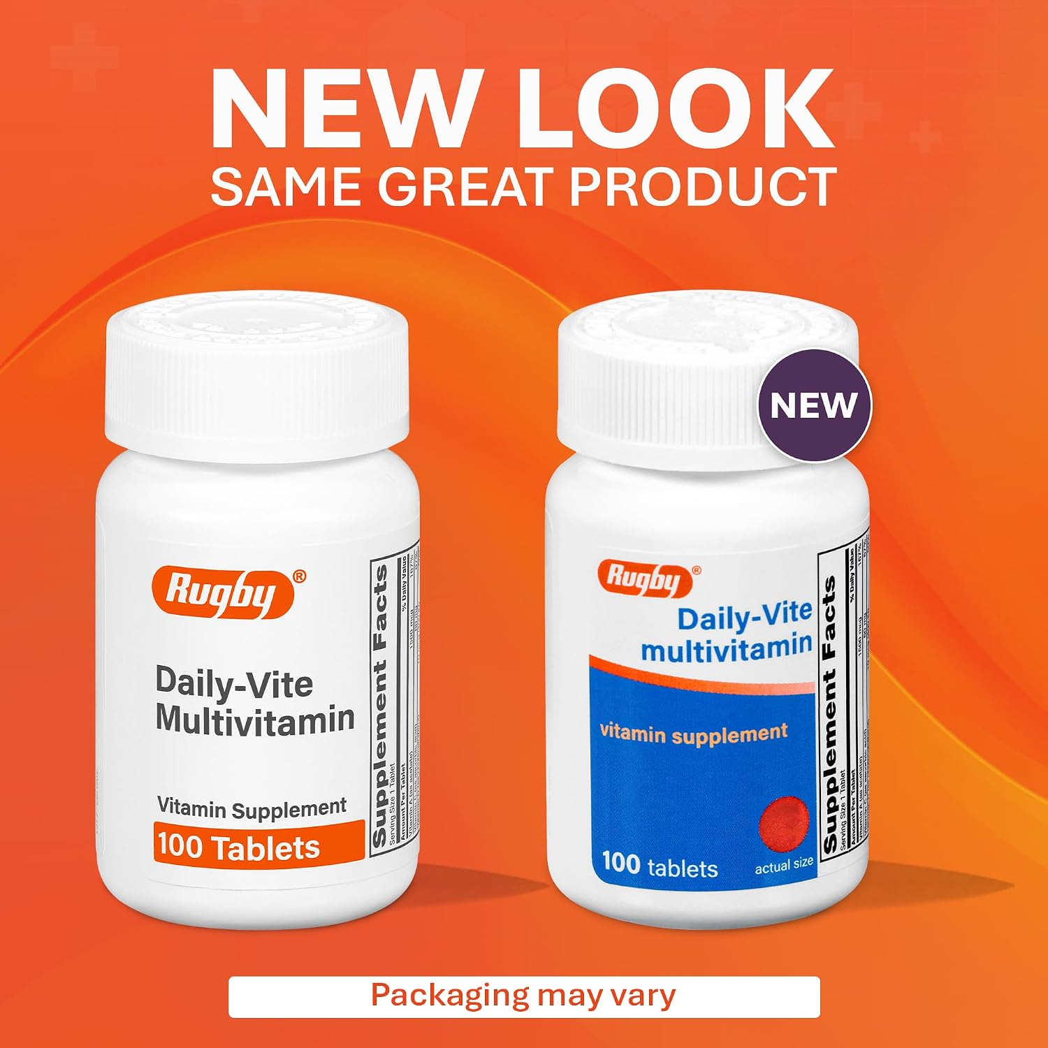 Rugby Daily-Vite Multivitaminas - Complemento Vitamínico Diario - 100 Comprimidos