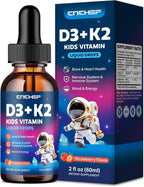 CNCHEF Vitamina D3 K2 Gotas para Niños con Magnesio - 60ml