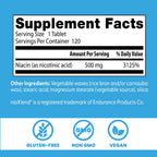 Doctor's Best Niacina 500 mg Liberación Prolongada, 120 Comprimidos