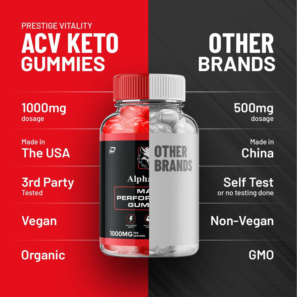 Alpha Bites Gummies para Hombres – Fórmula Avanzada 1000 mg, Suplemento Natural para el Crecimiento Muscular y la Salud General (60 Gominolas)
