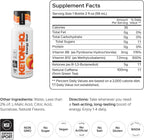 Ketone-IQ +Caffeine Performance Energy Shots – Energía Limpia para Enfoque y Resistencia, 5g Cetonas, 100mg Cafeína de Té Verde, Vitaminas B, 24 unidades (Melocotón)