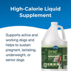 PetAg Dyne Suplemento Nutricional Líquido de Alto Contenido Calórico para Perros y Cachorros - 3,78 Litros - Sabor Vainilla Dulce
