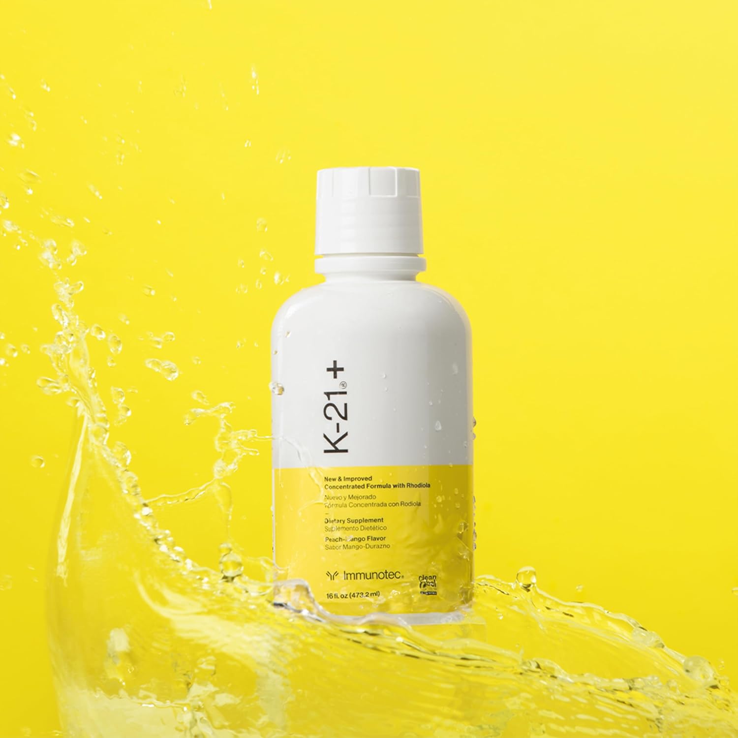 Immunotec K-21+ – Suplemento Líquido Adaptógeno con Rhodiola Rosea, 21 Botánicos y Complejo Mineral