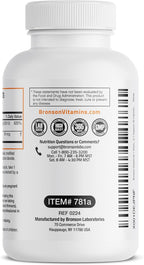 Bronson Complejo de Vitamina D3 (5000 UI) y K2 MK-7 (90 mcg) – 60 Cápsulas