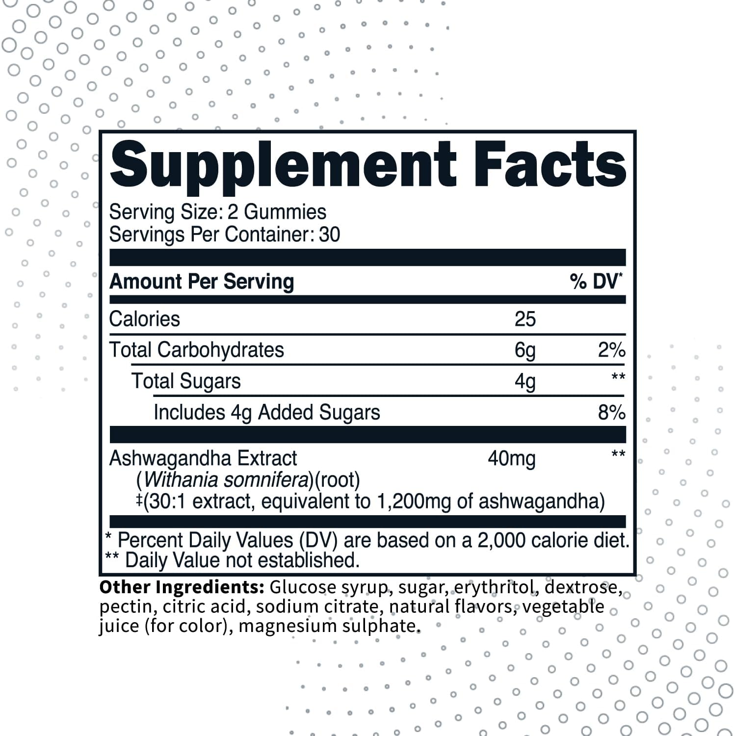 Type Zero Ashwagandha Gummies 60 gominolas (30 dosis) - Sabor a bayas