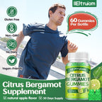 Gominolas de Bergamota Cítrica 1500 mg con Resveratrol y Niacina - 60 Gominolas Veganas