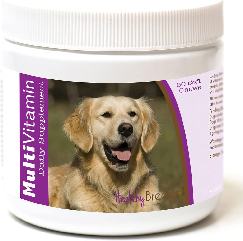 Healthy Breeds Golden Retriever Multivitamínico en Masticables Blandos – 60 unidades
