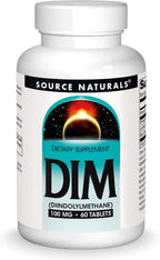Source Naturals DIM 100mg con BioPerine y Vitamina E - 60 Comprimidos