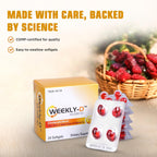 Nivagen Weekly-D Vitamina D3 50.000 UI (Colecalciferol) – 24 Cápsulas Blandas – Dosis Semanal
