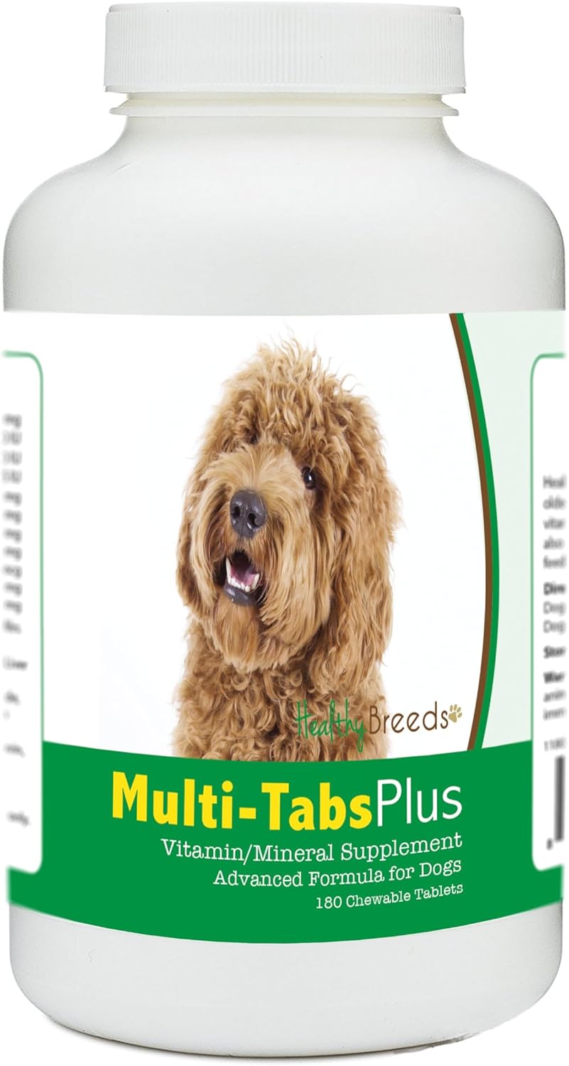 Healthy Breeds Labradoodle Multi-Tabs Plus Masticables para Perros (180 unidades)