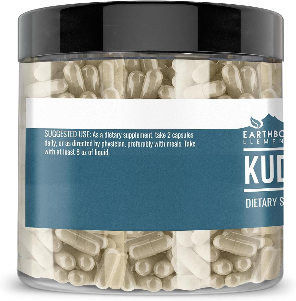 Earthborn Elements Raíz de Kudzu, 200 Cápsulas - Puro, Sin Aditivos