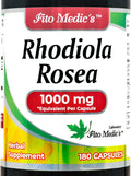 Rhodiola Rosea 1000mg 180 Cápsulas - Suplemento Adaptógeno de Alta Absorción