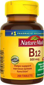 Nature Made Vitamina B12 500 mcg, 200 Comprimidos