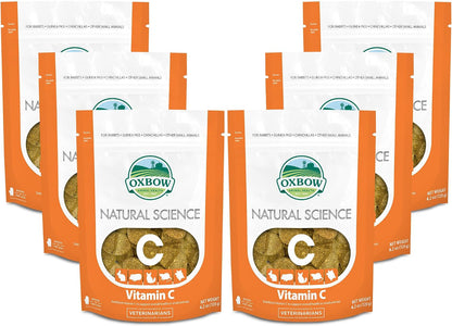 Oxbow Natural Science Suplemento de Vitamina C para Cobayas, Conejos y Chinchillas – Fórmula de Heno de Timothy, 4.2 oz (6 – Image 1