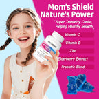 Multivitamínico Metilado para Niños 4+ - MTHFR, L-Metilfolato, B12, Omega-3 Vegano, Zinc, Probióticos - Sin Azúcar - NATISLAND