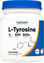 L-Tyrosine en Polvo 100g (100 porciones) - 1g por ración - Nutricost