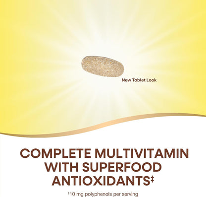 Nature's Way Alive! Men's 50+ Multivitamin – Antioxidantes de superalimentos: Incluye polvos de frutas y verduras – Image 3