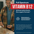 Triquetra Health BioActive Vitamin B12 5000 mcg - Gotas Sublinguales con 3 Formas Bioactivas