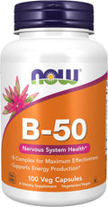 NOW Foods Vitamina B-50, 100 Cápsulas
