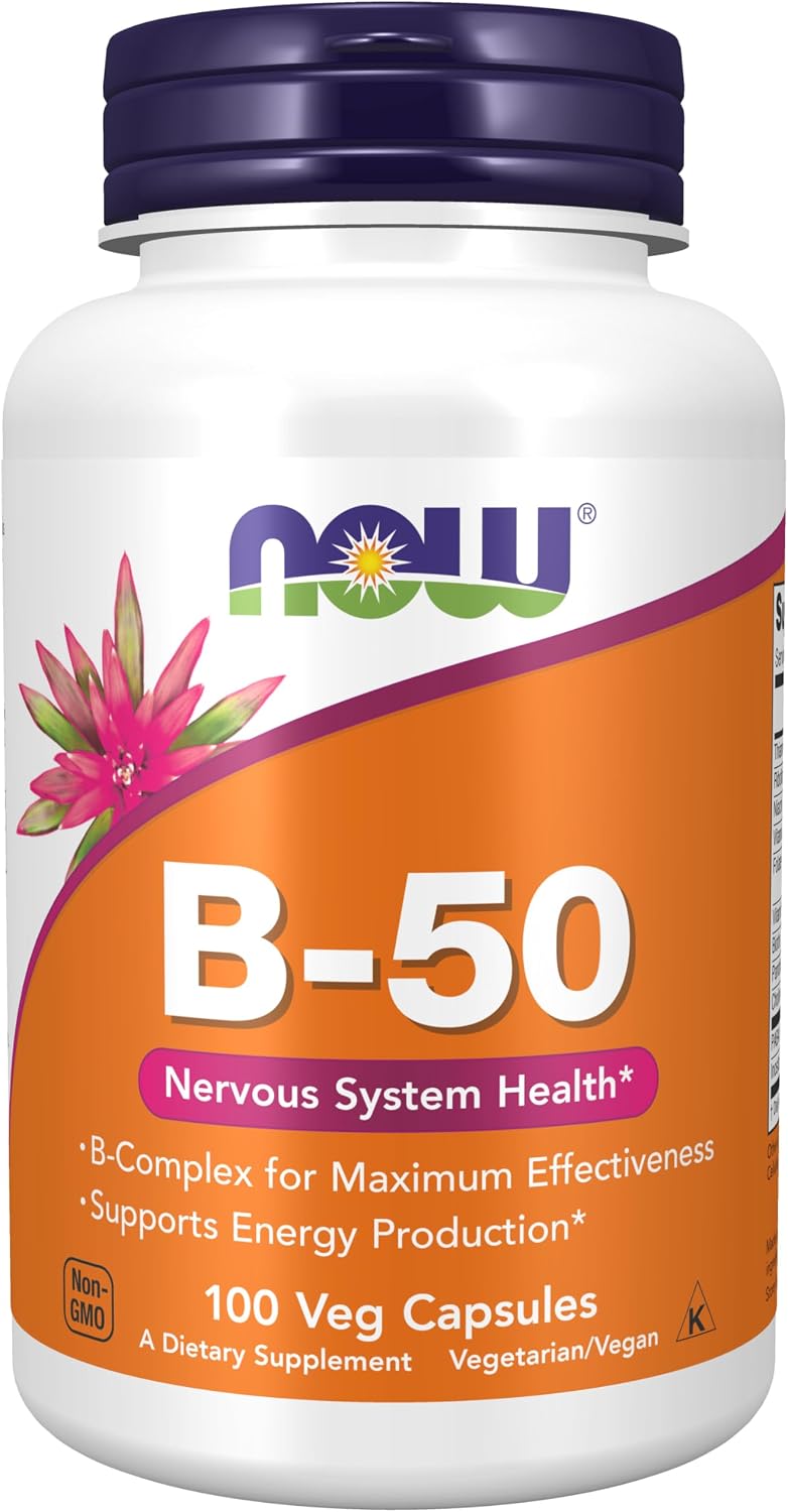 NOW Foods Vitamina B-50, 100 Cápsulas