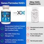 Genex Formulas NAD+ 250mg 60 Cápsulas - Nicotinamida Adenina Dinucleótido