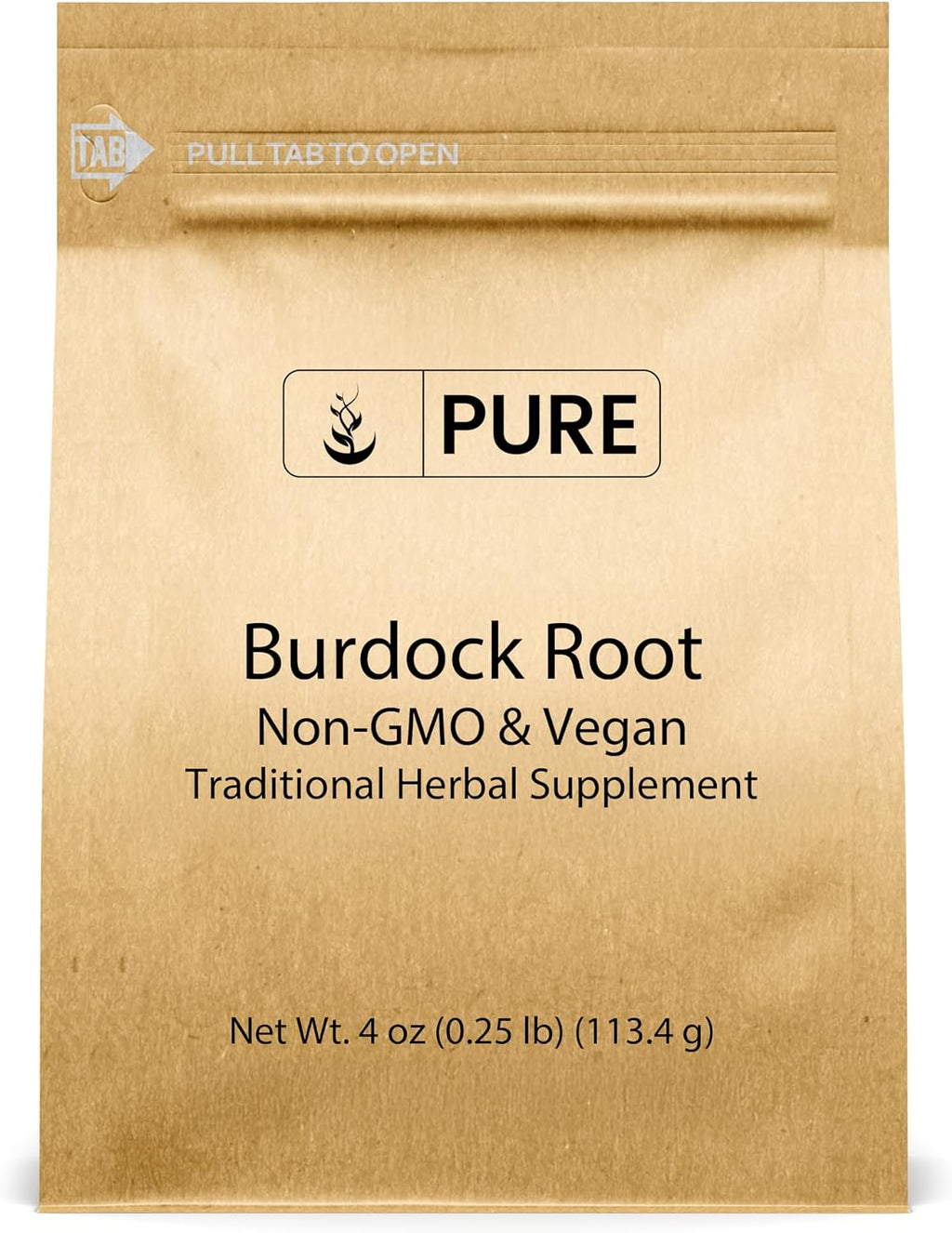 Pure Original Ingredients Extracto de Raíz de Bardana (113 g) - Verificado en Laboratorio, No Transgénico