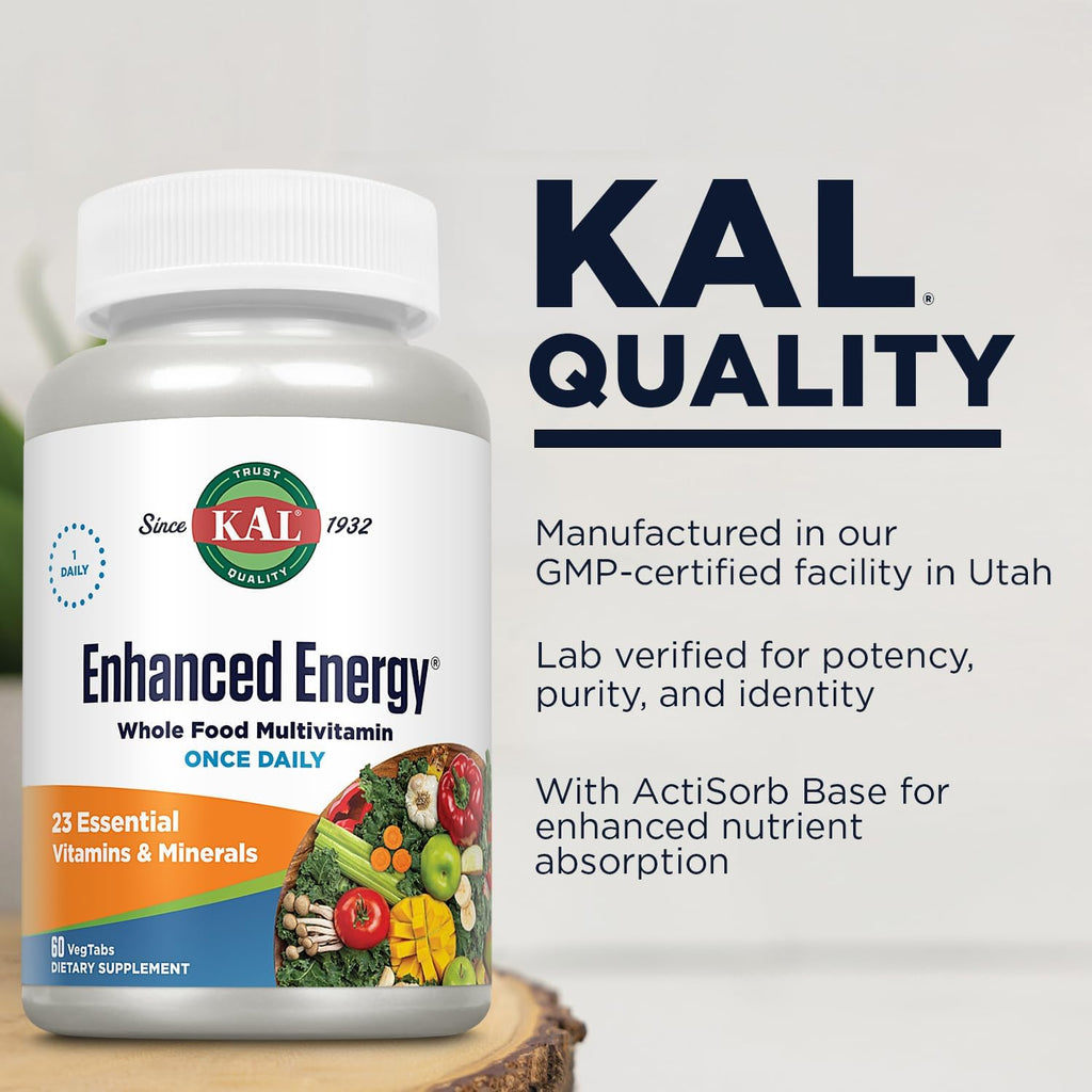 KAL Enhanced Energy Tablets, 60 comprimidos