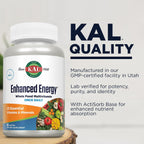 KAL Enhanced Energy Tablets, 60 comprimidos