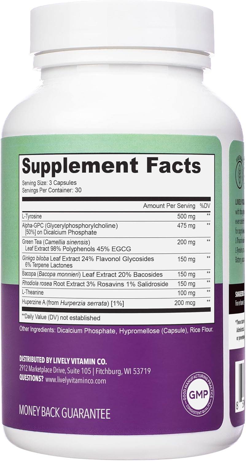 Lively Vitamin Co Brain Battery - 90 Cápsulas