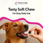 Breeder's Edge Oxy Mate - Suplemento Prenatal para Perras y Gatas Gestantes - 30 Masticables