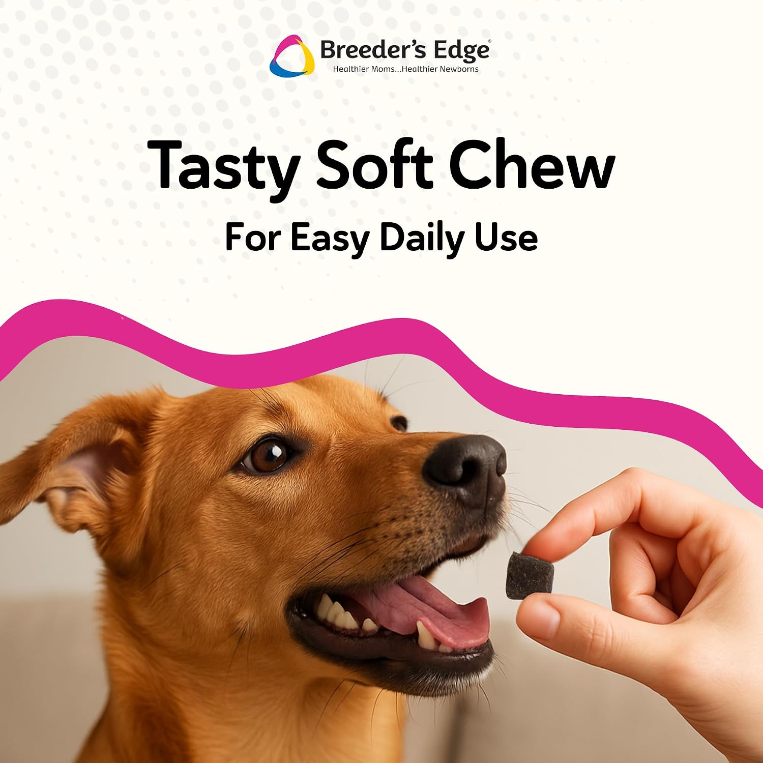 Breeder's Edge Oxy Mate - Suplemento Prenatal para Perras y Gatas Gestantes - 30 Masticables