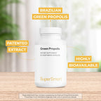 Supersmart Propóleo Verde 1200 mg - Extracto Patentado Green Art - 90 Cápsulas Vegetales