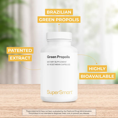 Supersmart Propóleo Verde 1200 mg - Extracto Patentado Green Art - 90 Cápsulas Vegetales – Image 3