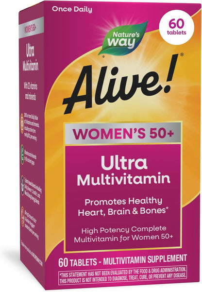 Nature's Way Alive! Ultra Potencia Multivitamínico para Mujeres 50+ – Image 1
