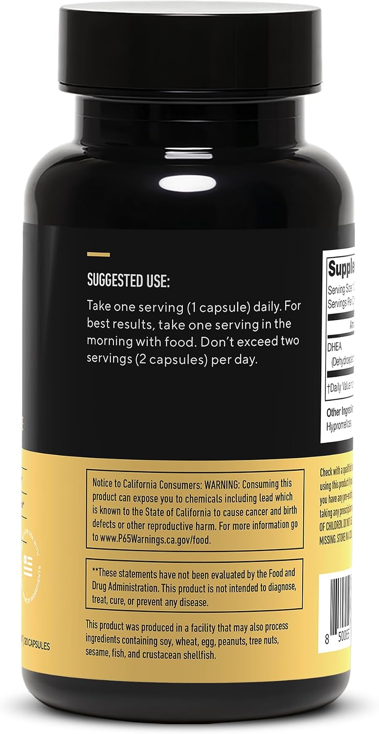 LEGION DHEA 50mg – Suplemento de DHEA para Hombres y Mujeres