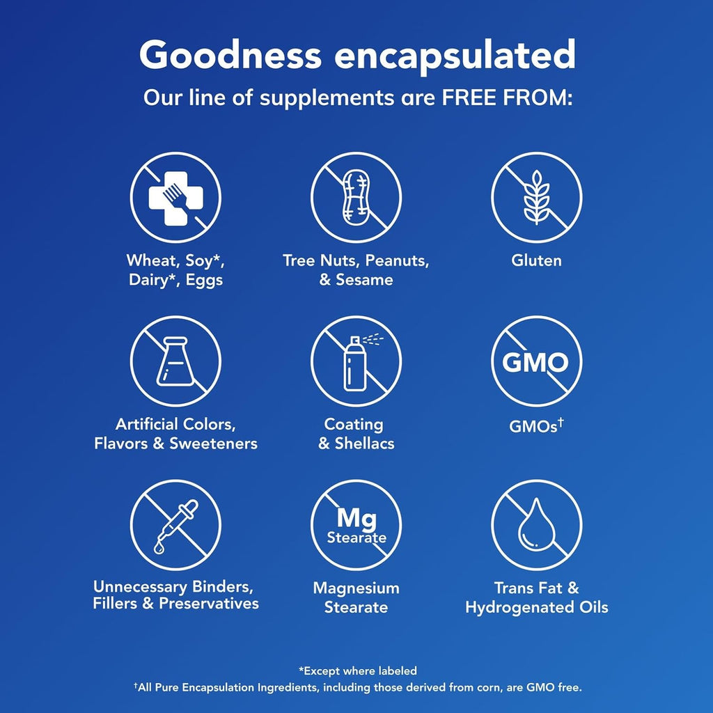 Pure Encapsulations NeuroPure | Suplemento Hipoalergénico para el Bienestar Emocional y el Estrés | 120 Cápsulas