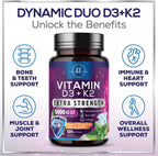 Vitamina D3 5000 IU con K2 MK-7 – 240 Cápsulas Blandas – Hello Lovely!