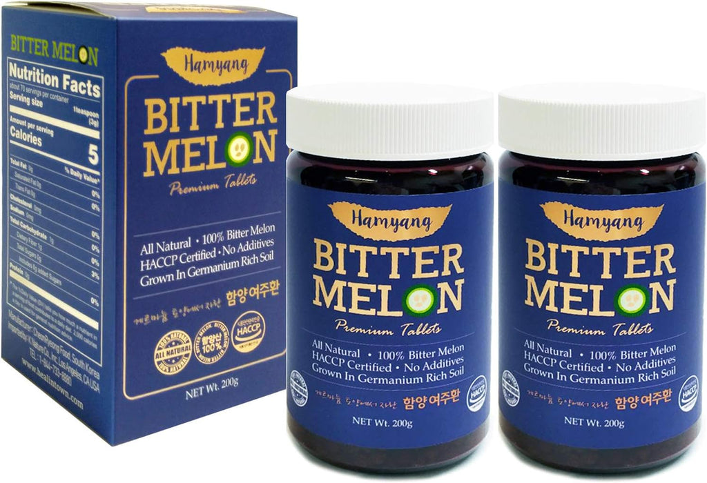 Comprimidos de Melón Amargo Natural 200g - 2 Cajas - Hamyang